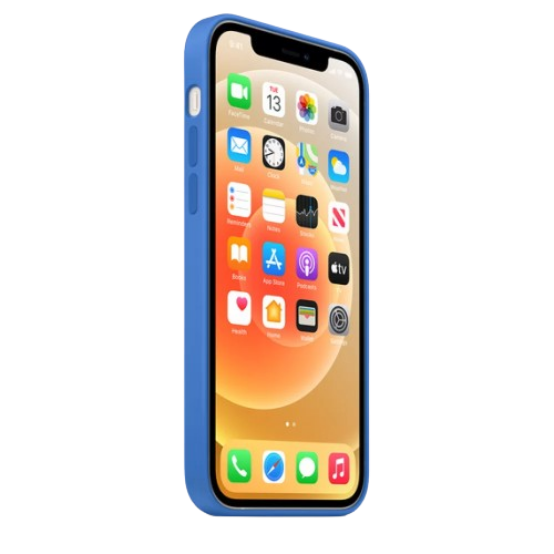 Apple silicone case with MagSafe iPhone 12/12 Pro (Original Quality) Capri Blue